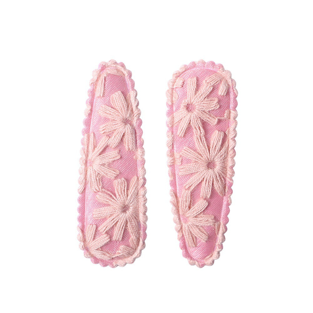 Wholesale Creative Sweet Floral BB Hair Clips